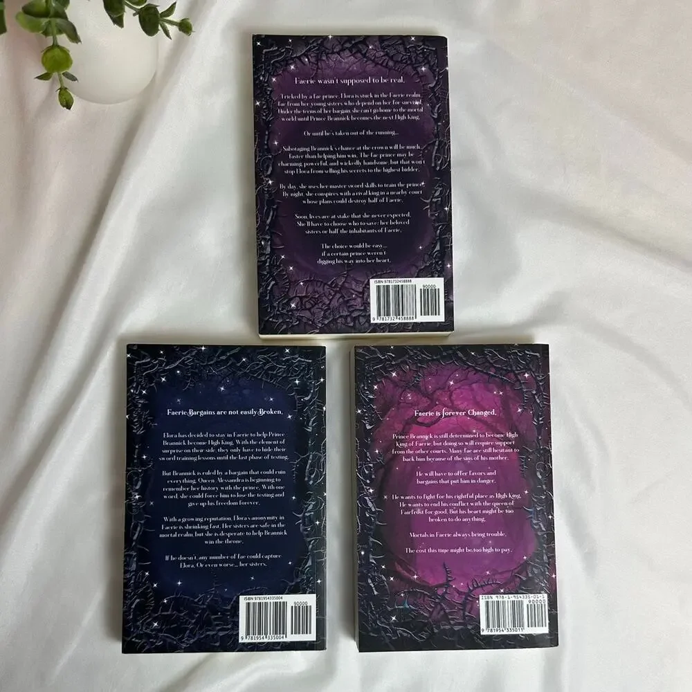 Fae of Bitter Thorn Books 1-3 Kay L Moody Indie Paperback Set Fae Romantasy
